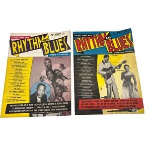 1957 Rhythm And Blues Magazines Chuck Berry Cover R&B Rock ’n’ Roll Pair Vintage